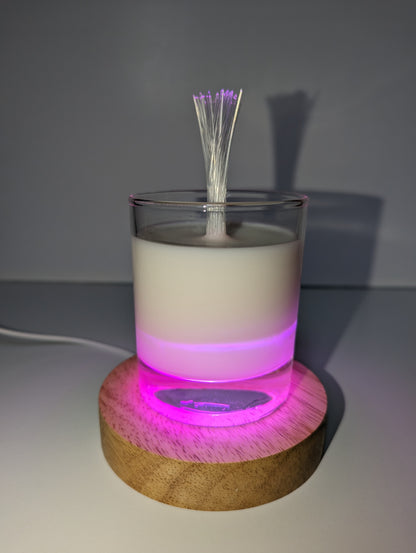 Ethereal Light LED RGB Candle with Round Base - Color Changing Mood Light