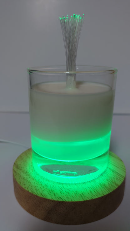 Ethereal Light LED RGB Candle with Round Base - Color Changing Mood Light